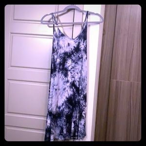 Spaghetti strap tie-dye dress